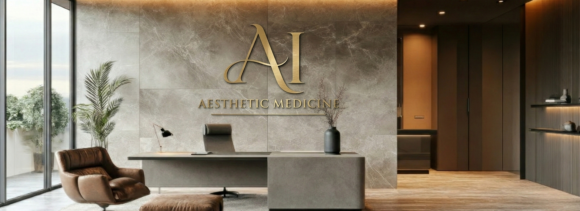 Luxury aesthetic medicine clinic - AI branded reception